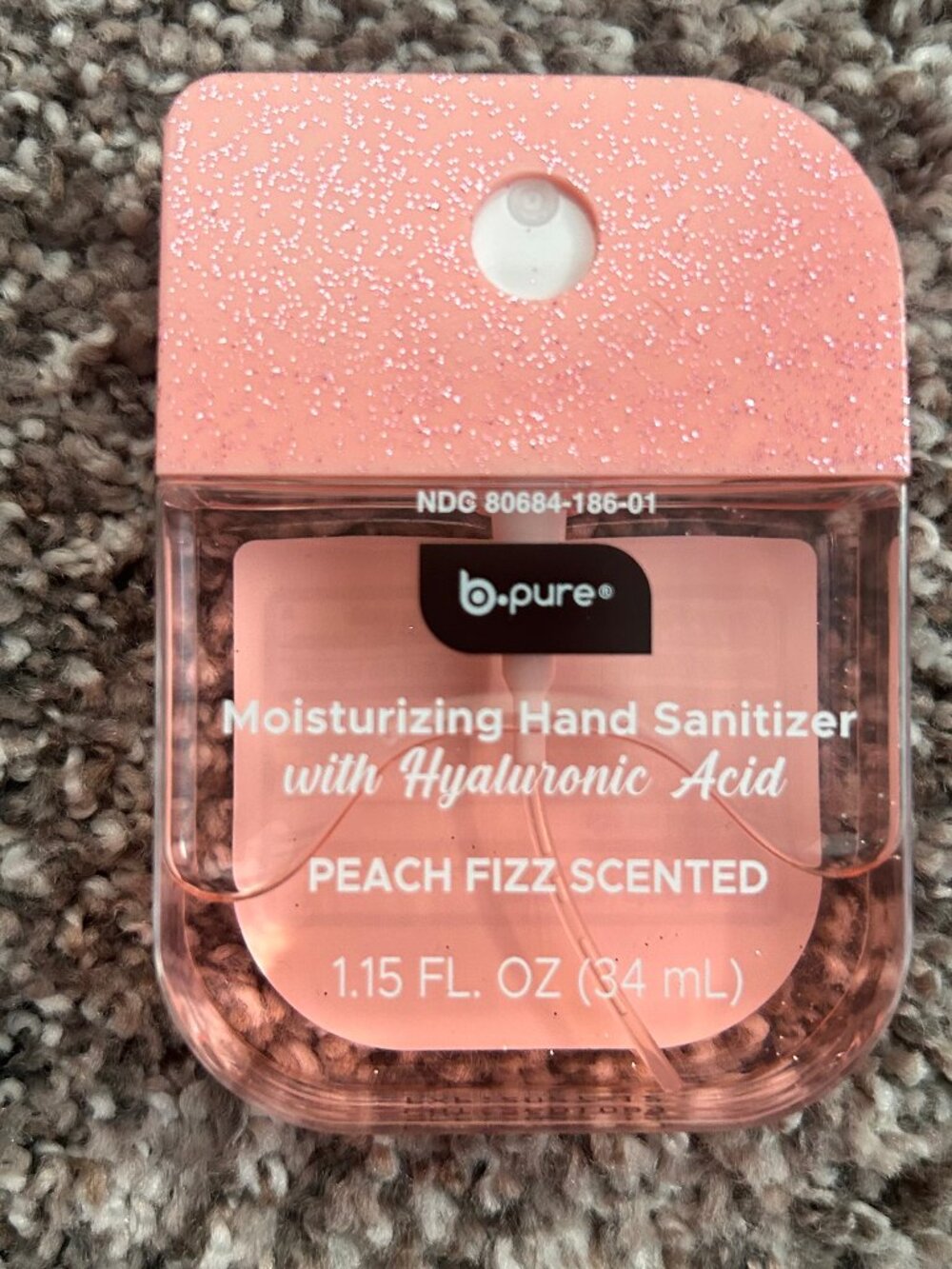 B. Pure Moisturizing Hand Sanitizer (LOT OF 4) PEACH FIZZ NEW Hyaluronic Acid